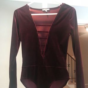 Velvet bodysuit